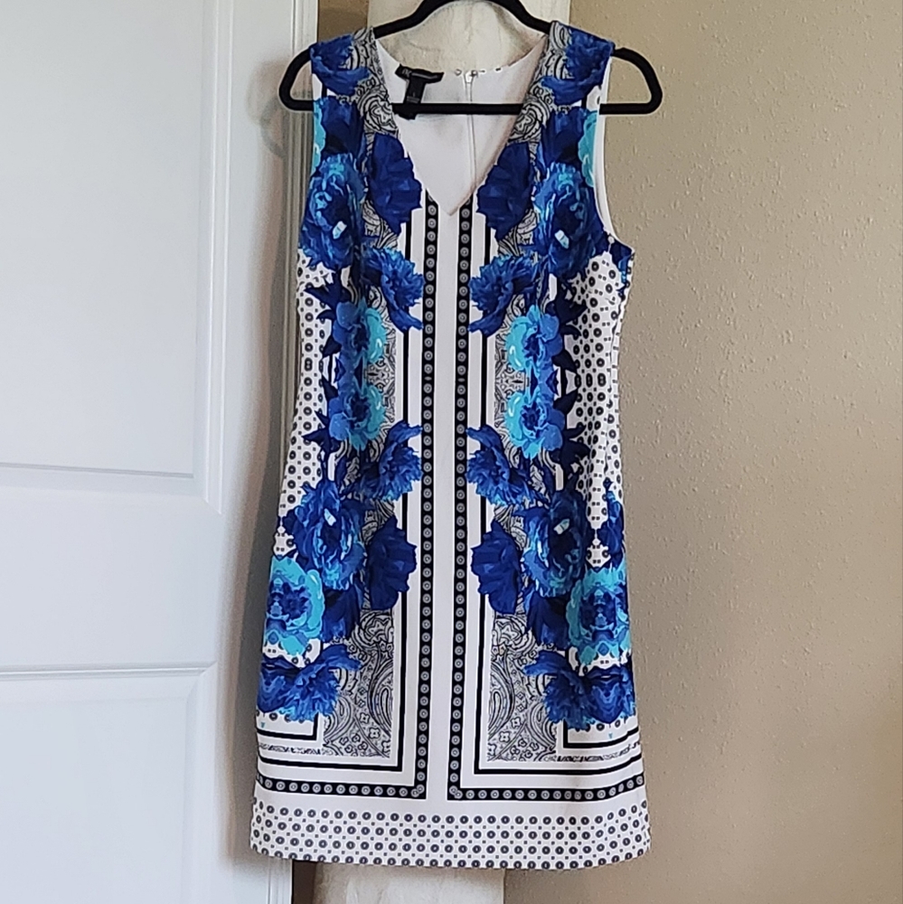 INC beautiful blue/black and cream